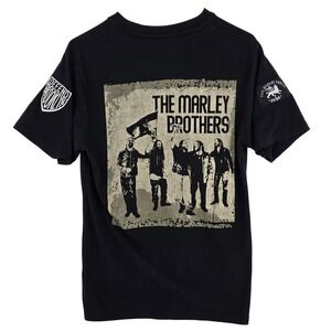 The Marley Brothers Shirt Mens Small Black Defend Brooklyn Reggae Graphic Tee